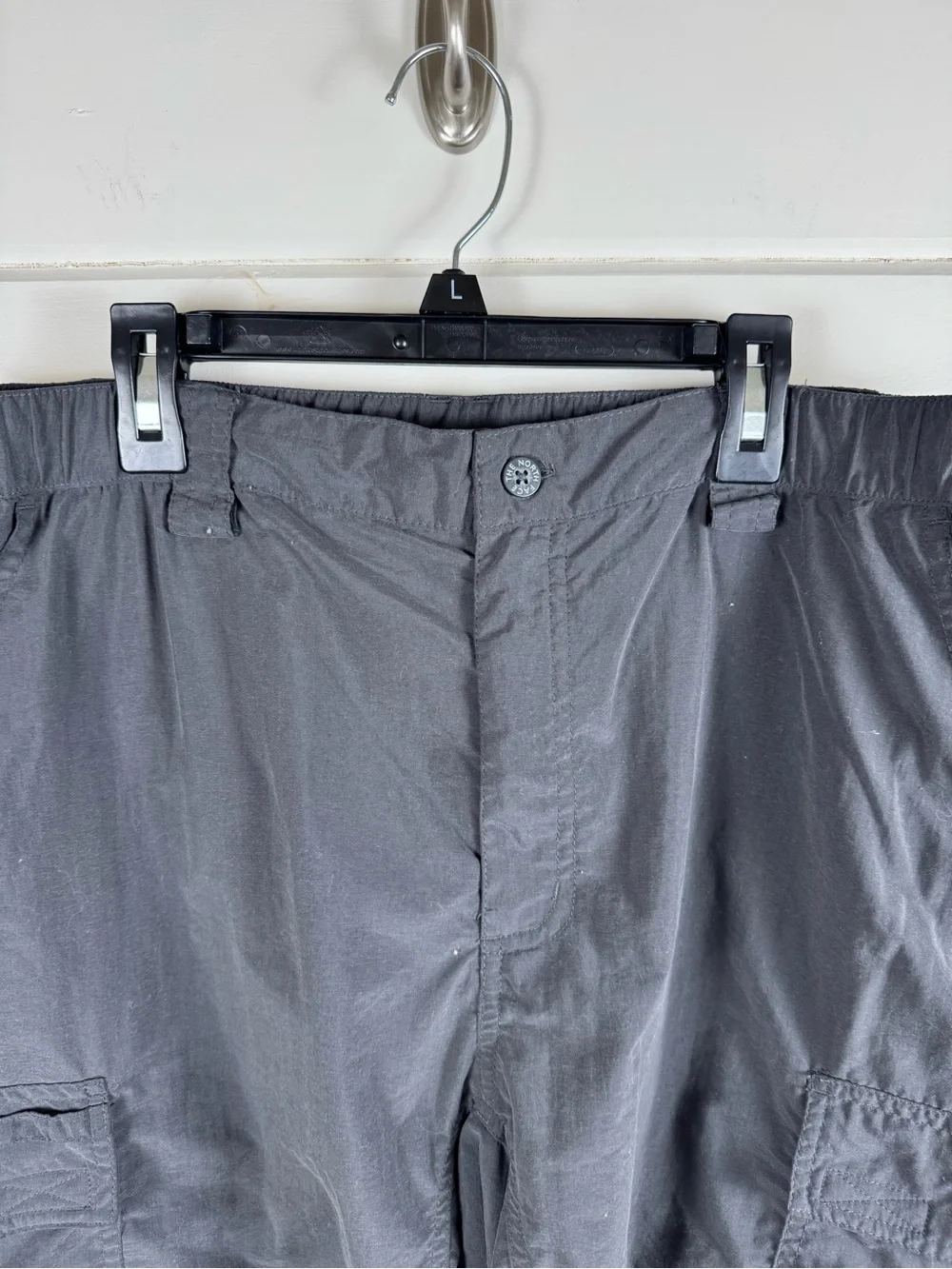 The North Face Cargo Hiking Shorts Gray Men’s Large Packable Outdoor